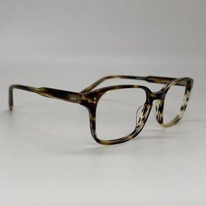 Lazzaro Romano Havana Men's Square Full Eyeglass Frames Brown Tortoise 52-18-145
